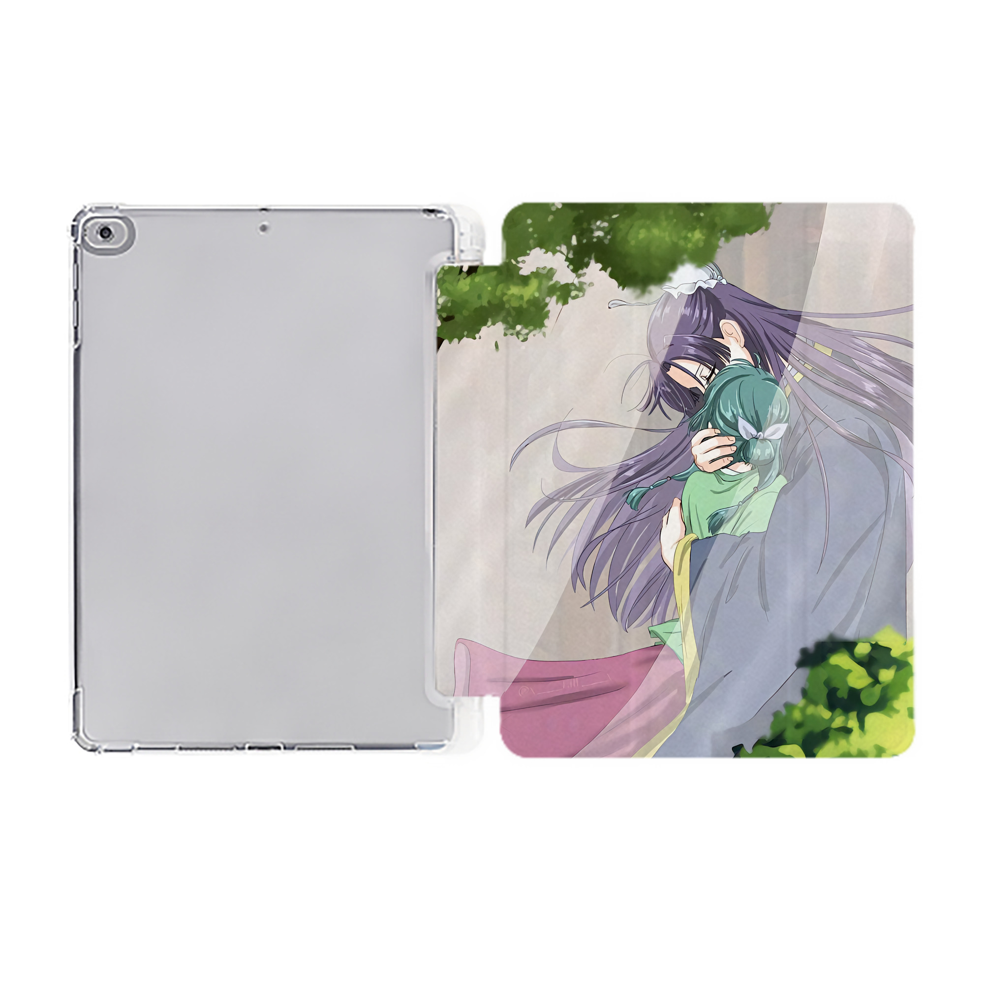 （画像用） 薬屋のひとりごと The Apothecary Diaries IPad ケース ペン収納付き 三つ折りスタンド PUレザー×シリコン 対応機種9.5/10.5/10.9インチ